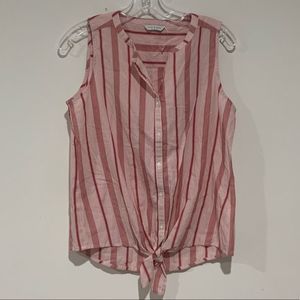 Lucky Brand Pink Striped Sleeveless Top – Women’s Size S/P – New Without Tag